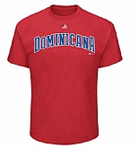 Dominican Republic Baseball Majestic 2017 World Baseball Classic Wordmark T-Shirt Red,baseball caps,new era cap wholesale,wholesale hats